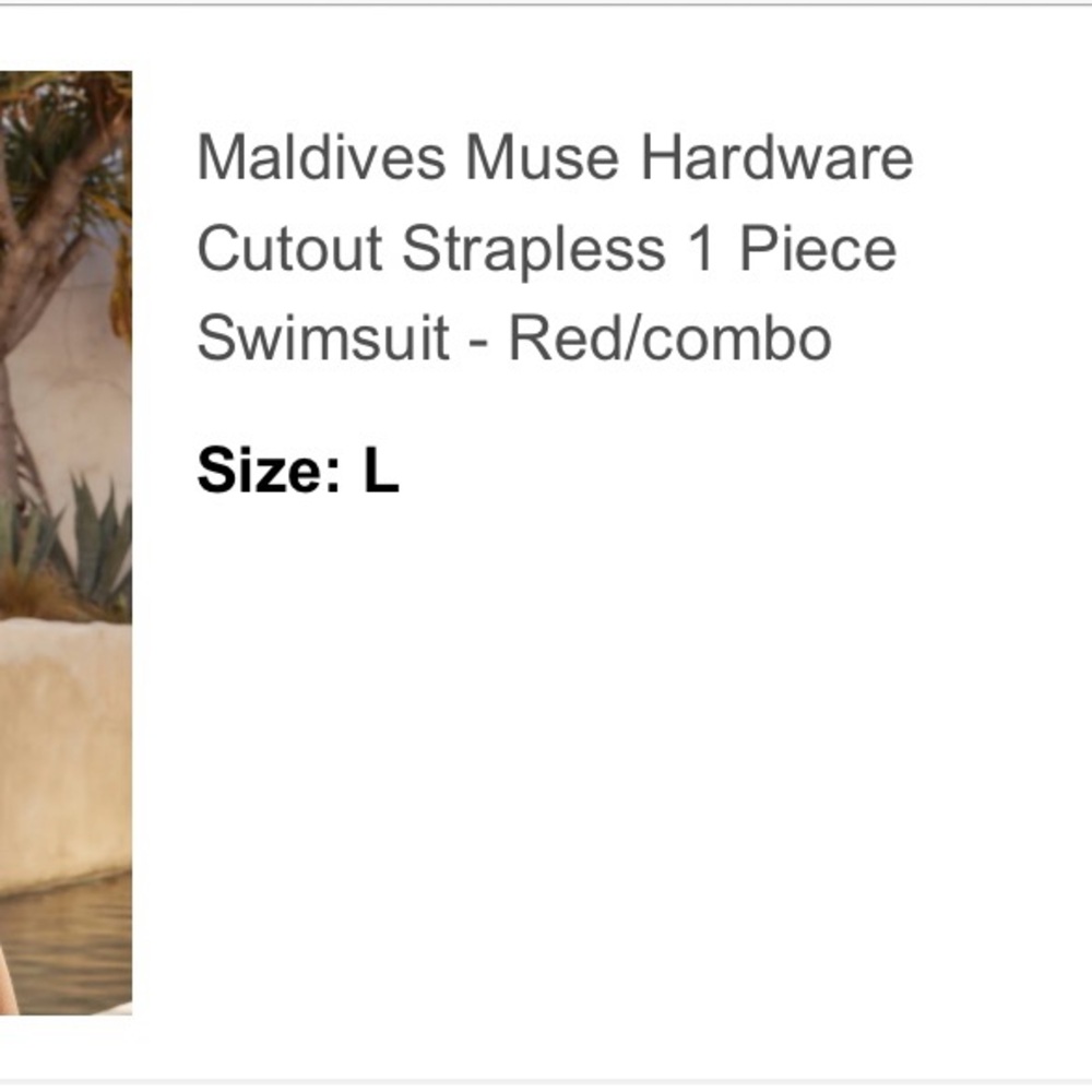 Fashion Nova Red One Piece Swimsuit